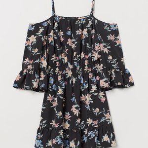 H&M Open-Shoulder Floral Dress
